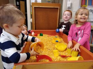 dayspring Christian preschool playing and learning