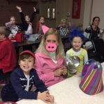 Lower school students and teachers dress up for character day during spirit week 2017