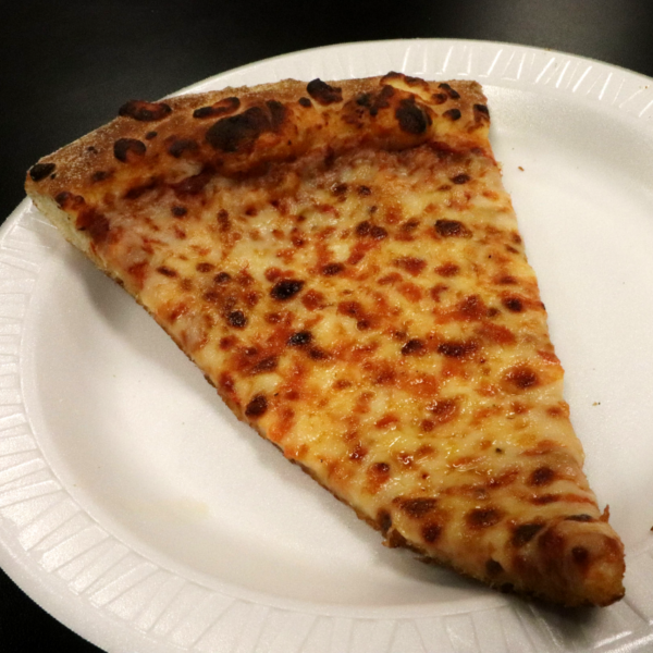 Single slice pizza lunch at Dayspring Christian Academy