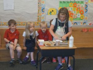 Children learning in Christian Kindergarten.