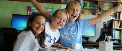 lower school students working together at dayspring christian academy