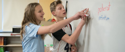 Dayspring students practice different languages