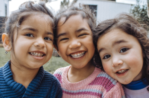 Smiling children at Dayspring Christian Academy