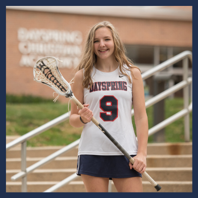 Christian High School Female Lacrosse Player