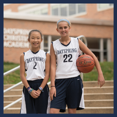 Christian middle school student girl basketball athlete