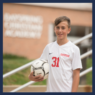 Christian middle school student athlete boys soccer