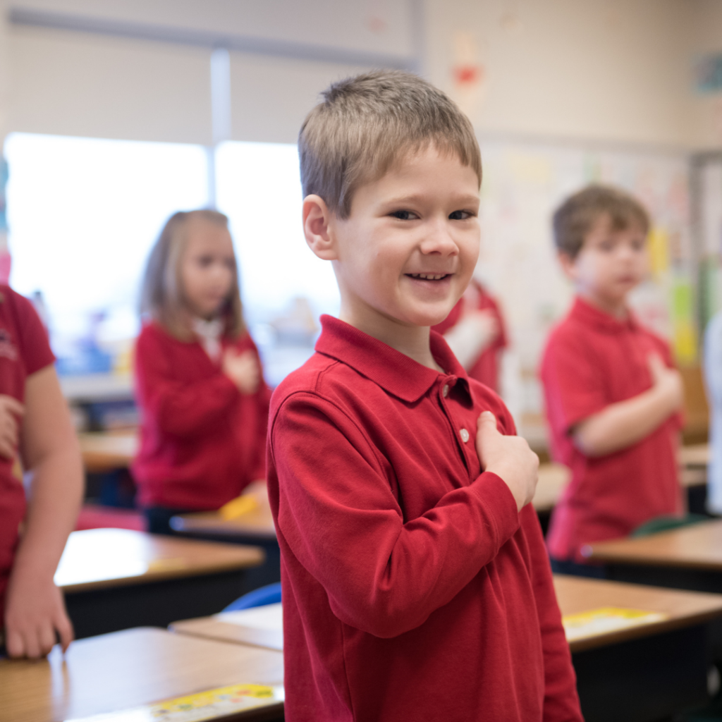 Christian Kindergarten in Lancaster, PA Pledge of Allegiance