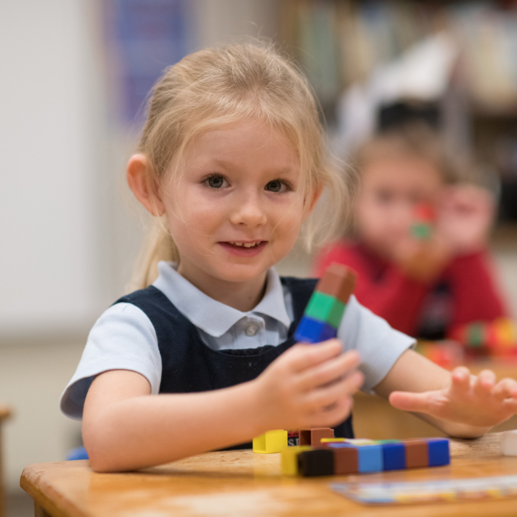 Pre-K in Lancaster PA Girl Learning and Growing