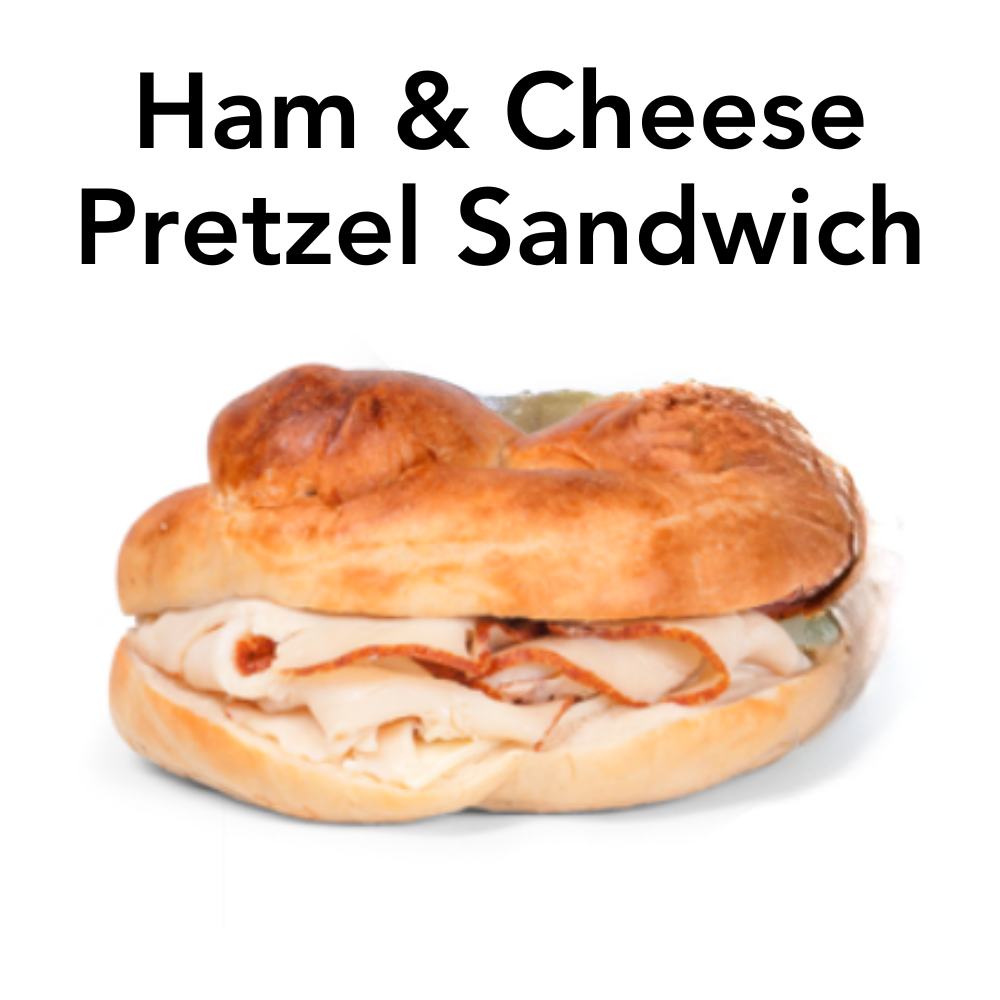Ham and Cheese Pretzel Sandwich