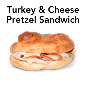 Turkey and Cheese Pretzel Sandwich